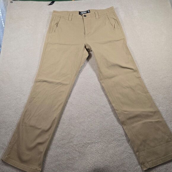 Mountain Khakis Pants Mens 34X32 Beige Straight Leg Modern Fit Smart Casual - Picture 1 of 5